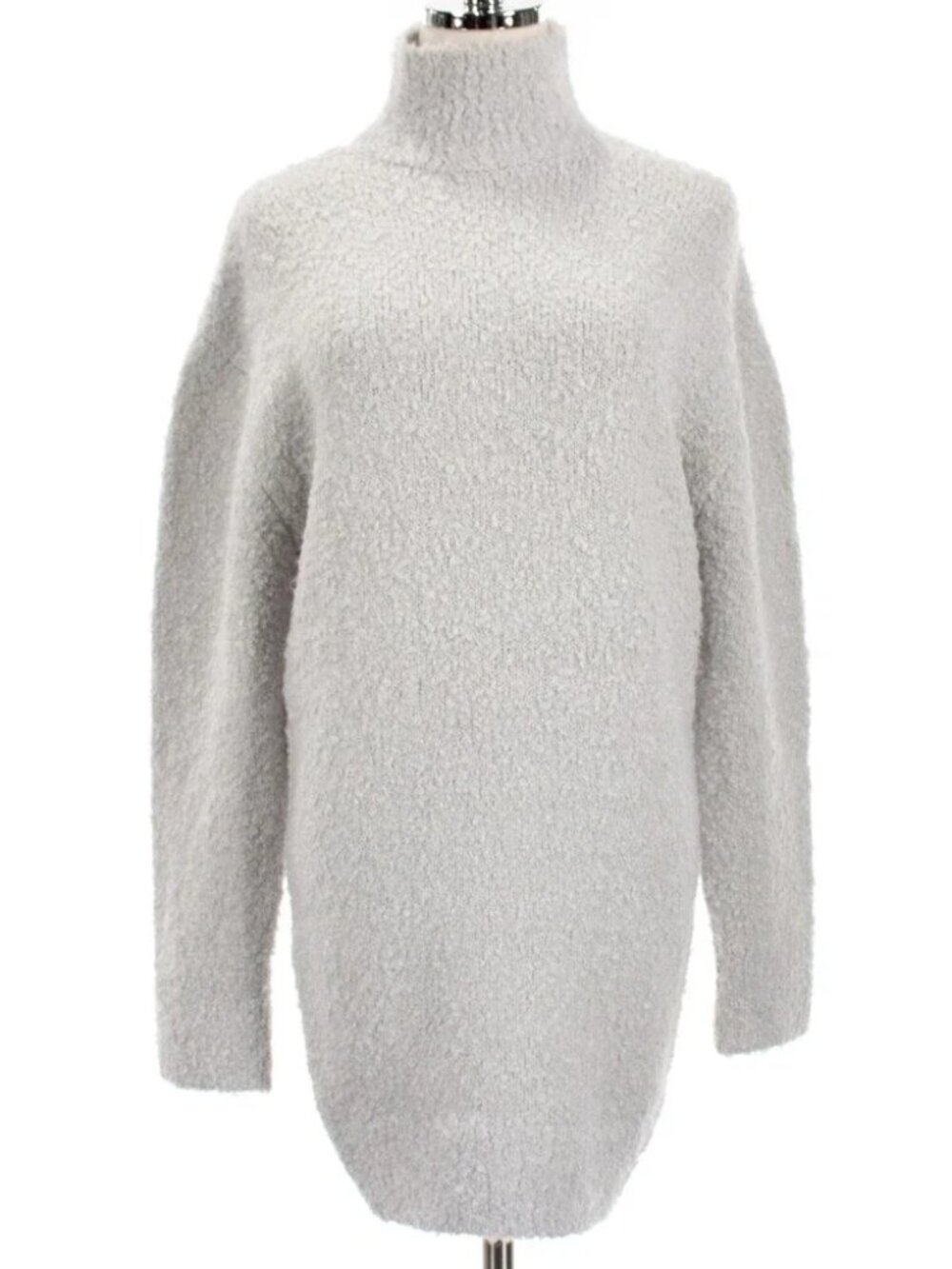 NWT SER.O.YA Sweater Dress with Charlie Neck in Silver Size M